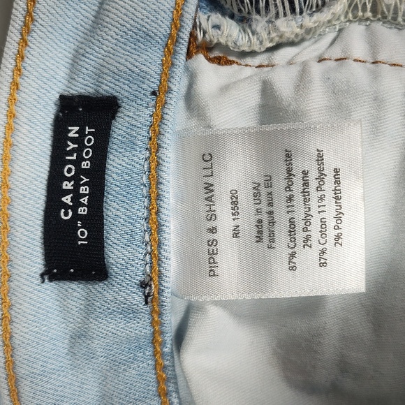 Veronica Beard Carolyn 10" Baby Boot Stripe Jeans 25 - Picture 11 of 13